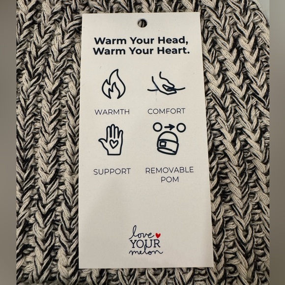 Peanuts x Love Your Melon Woodstock Gray/Black Pom Beanie - Picture 7 of 9